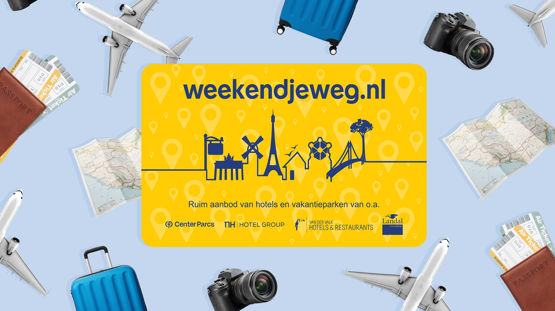 Waar kun je de Weekendjeweg.nl Cadeaukaart besteden?
